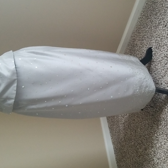 Vintage Silver Gray Sequined 3 Piece Ann Taylor  Jacket, Skirt and Bustier - Picture 3 of 8